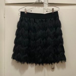 Banana Republic Feather Skirt Fringe Medium